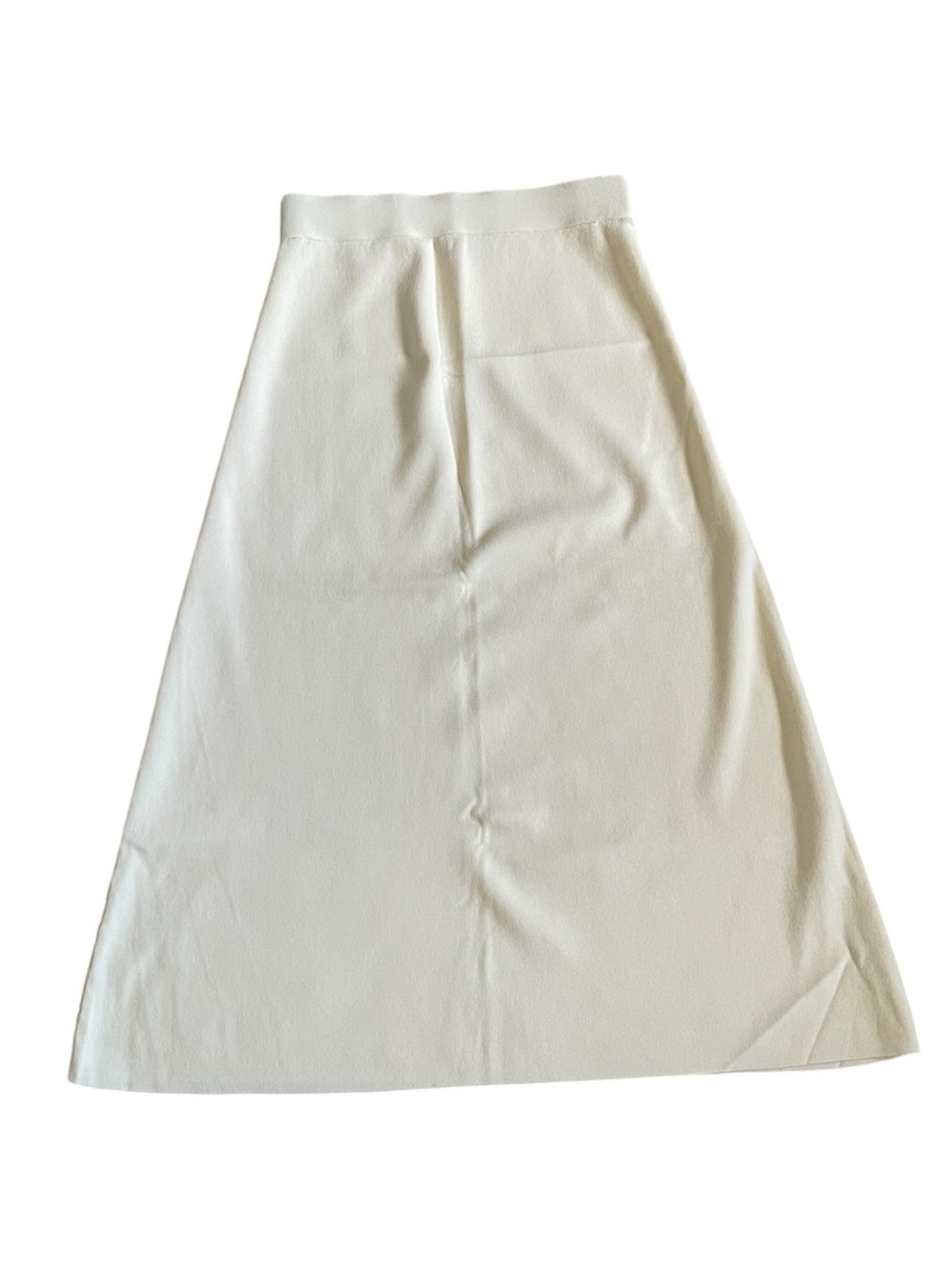 Zara Cream A-Line Midi Skirt